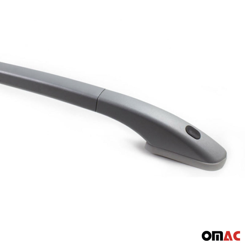 Dachreling Relingträger Aluminium für Fiat Panda 2003-2012 Alu Silber 2x