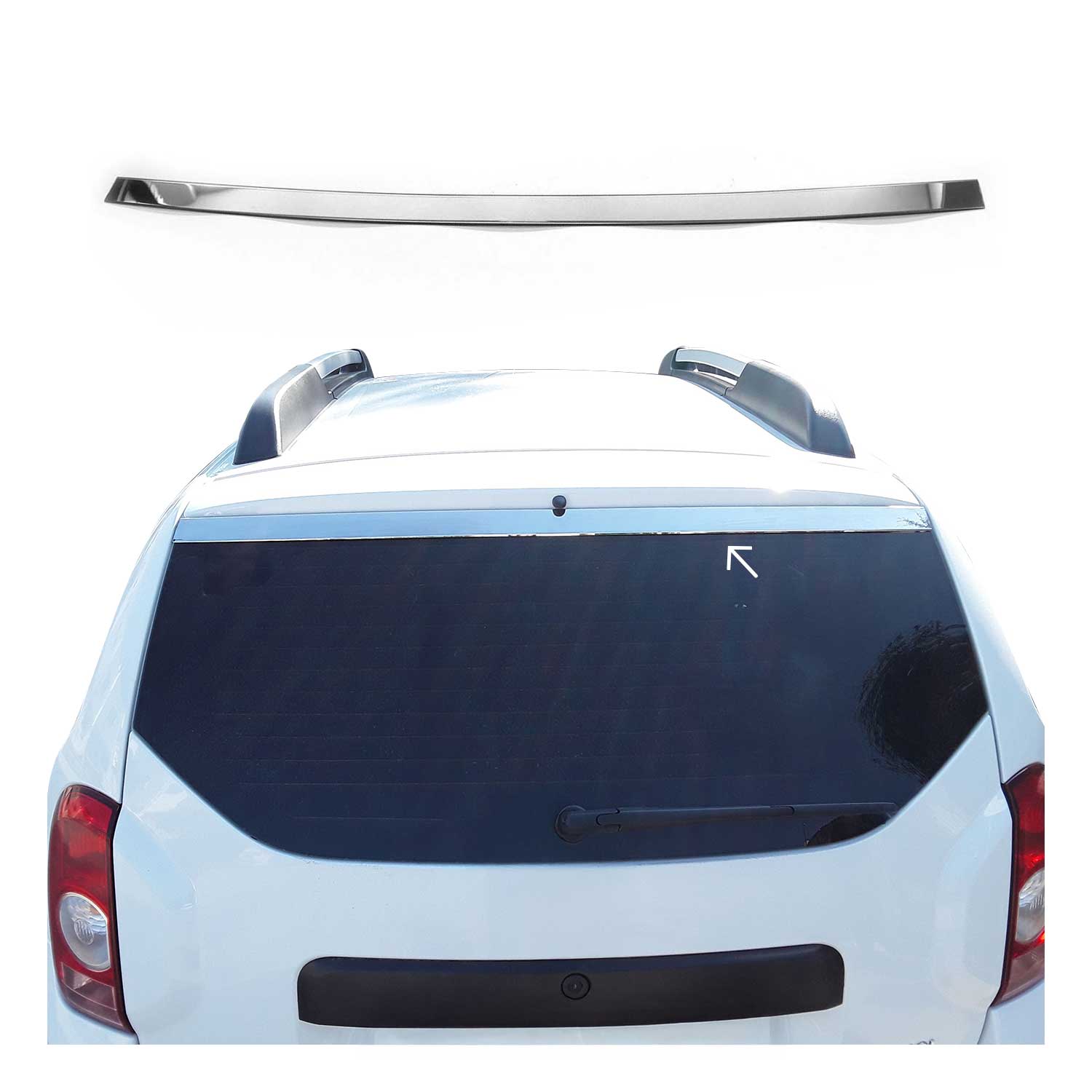 Fensterleisten Zierleisten für Dacia Duster 2010-2018 Edelstahl Chrom 1tlg