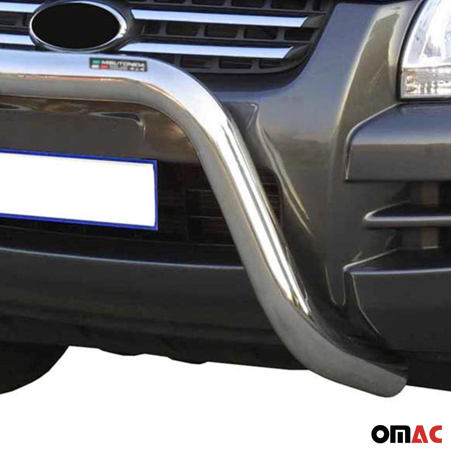 Frontbügel Frontschutzbügel für Kia Sportage 2004-2008 ø76mm Stahl Silber Schutz