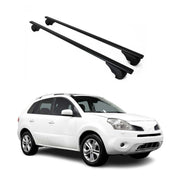 Dachträger Grundtäger für Renault Koleos mk1 2008-2016 75kg Metall Schwarz 2 tlg