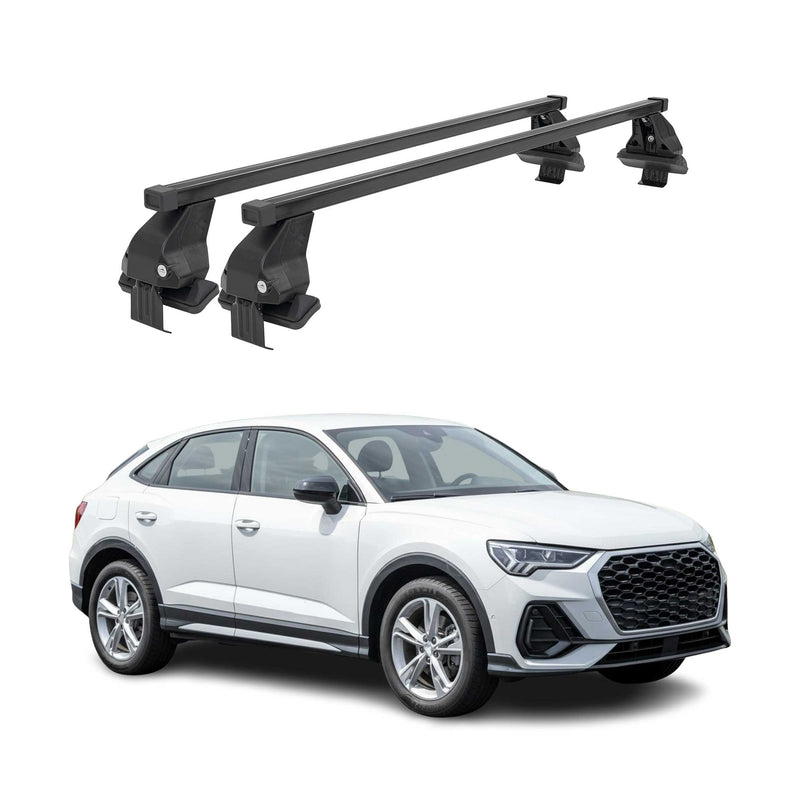 Menabo Dachträger Grundtäger für Audi Q3 F3 Sportback 2019-2025 50kg Schwarz 2x