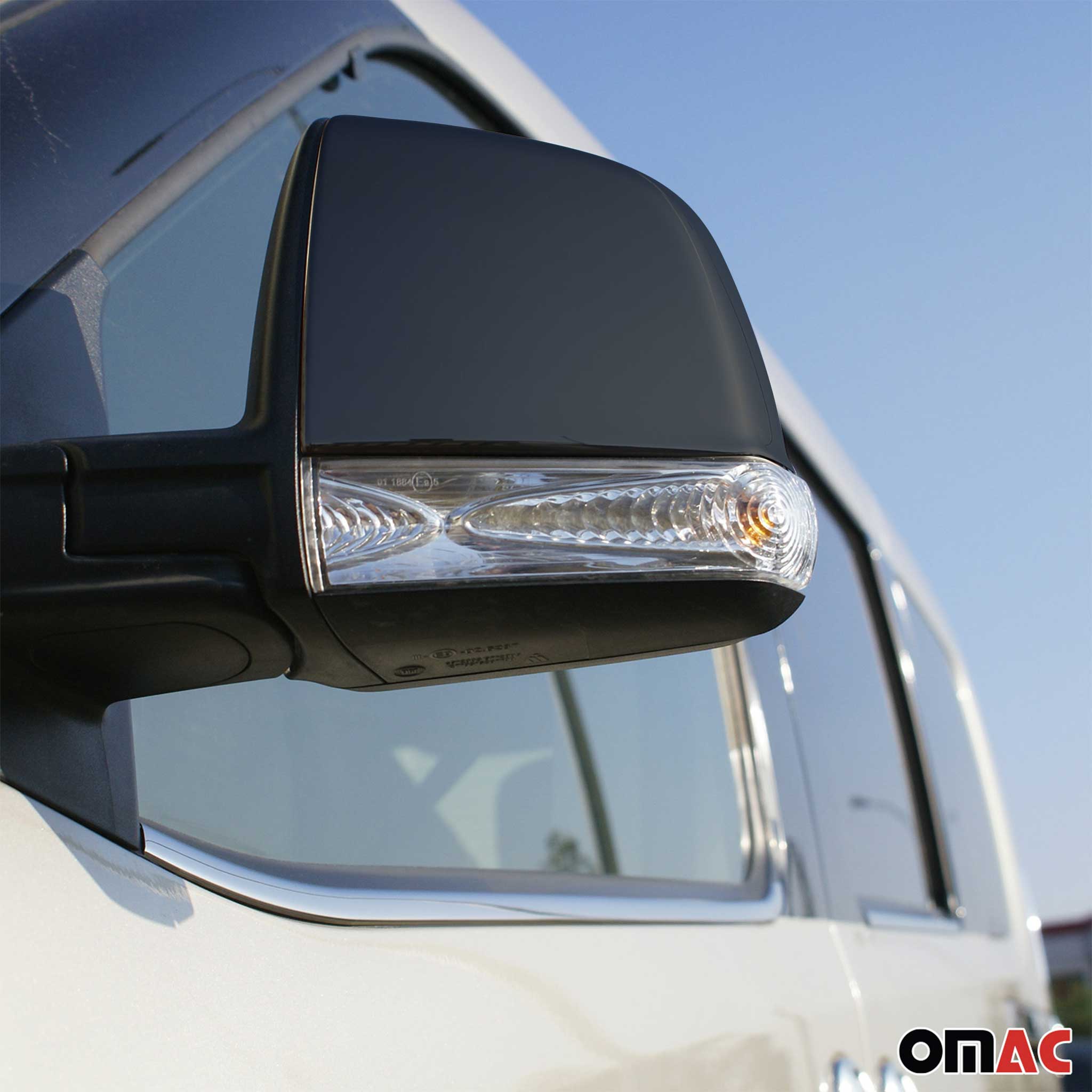 Spiegelkappen Spiegelabdeckung für Fiat Doblo II / Combo D 2010-2021 ABS Dunkel