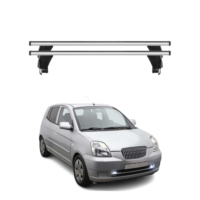 Menabo Dachträger Grundtäger für Kia Picanto 2004-2011 50kg Alu Silber 2 tlg