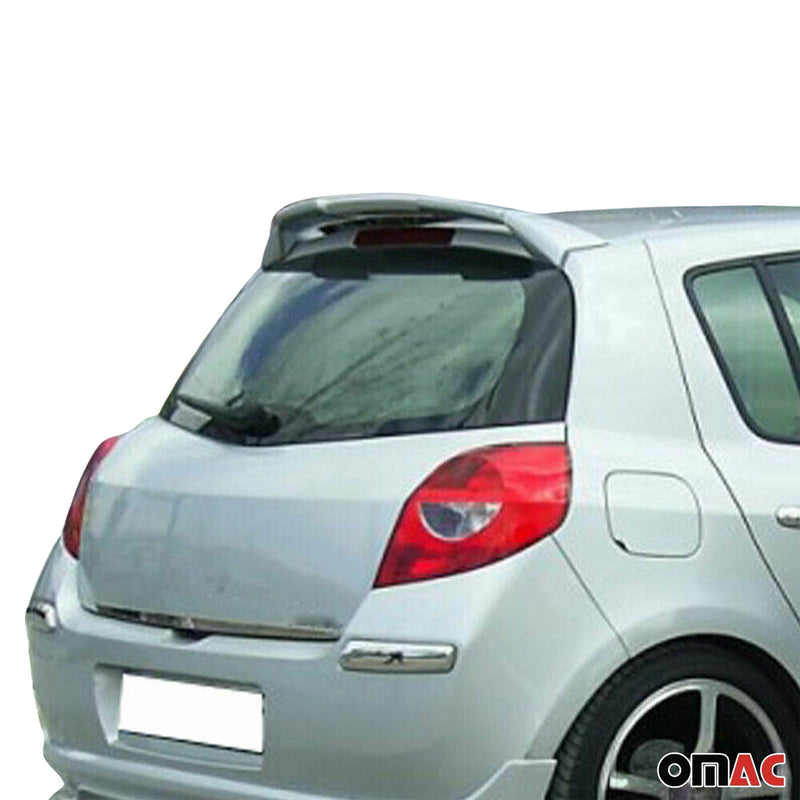 Heckspoiler Dachspoiler Hecklippe für Renault Clio 2006-2012 ABS Grundiert 1tlg