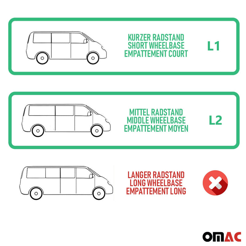 Ladekantenschutz Stoßstange für Toyota Proace Verso 2016-2024 L1 L2 Chrom Dunkel