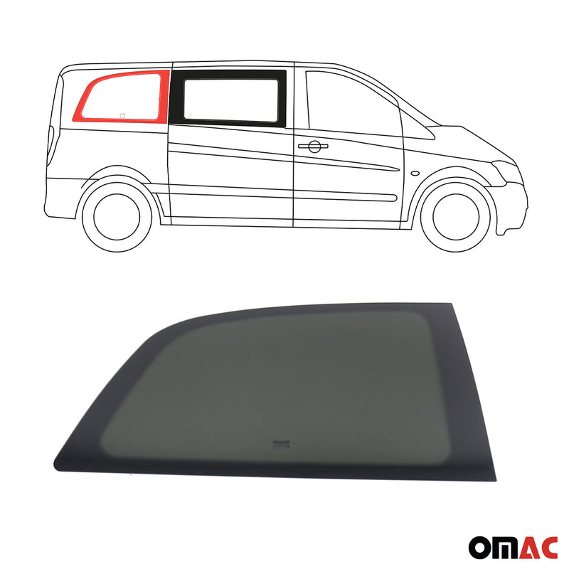 Seitenfenster Sicherheitsglas für Mercedes Vito W639 2003-2014 Hinten Rechts L1