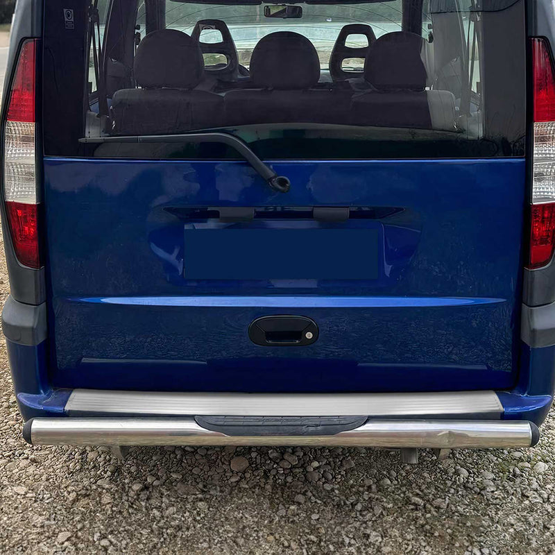 Ladekantenschutz Stoßstangenschutz für Fiat Doblo 2000-2010 Edelstahl Gebürstet