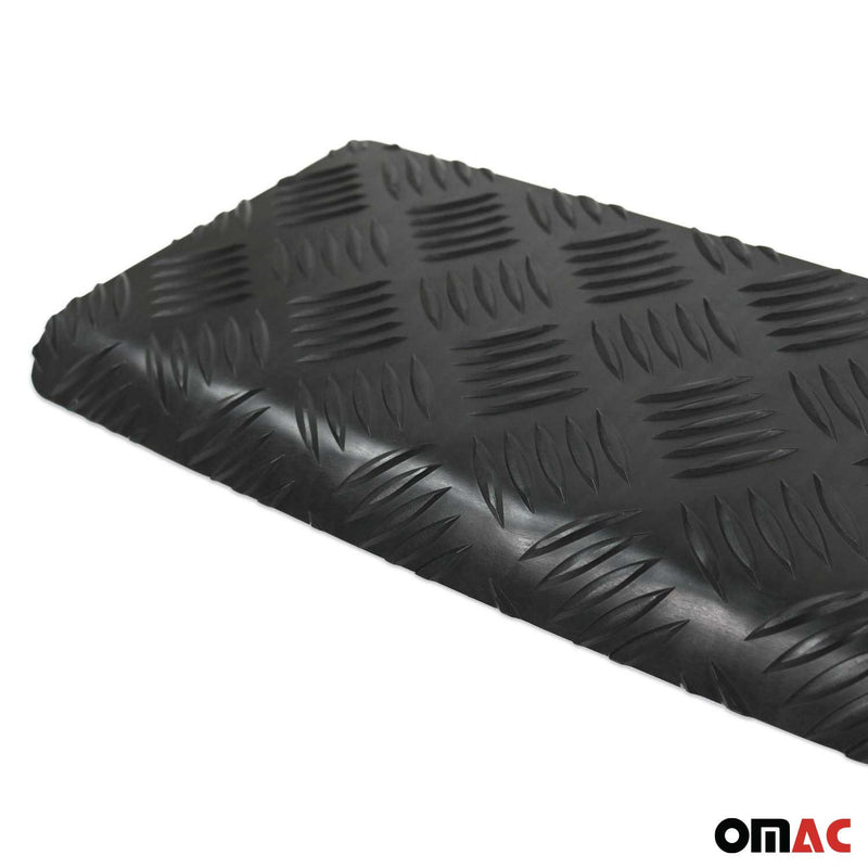 Ladekantenschutz Stoßstangenschutz für Opel Vivaro 2001-2014 Aluminium Schwarz