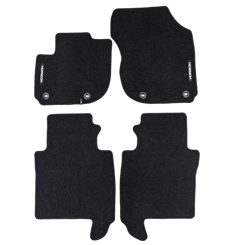 Velours Fußmatten für Honda HR-V E:HEV 2021-2025 Autoteppich Schwarz 4 teile