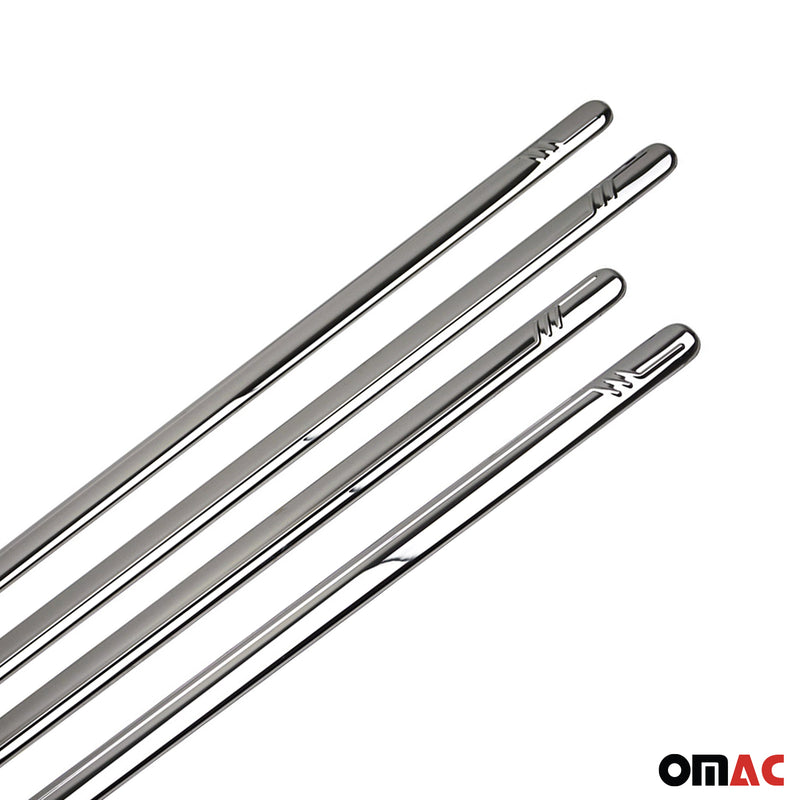 Seitentürleiste Türleisten Türschutzleisten für VW Caddy 2003-2015 Edelstahl 4x