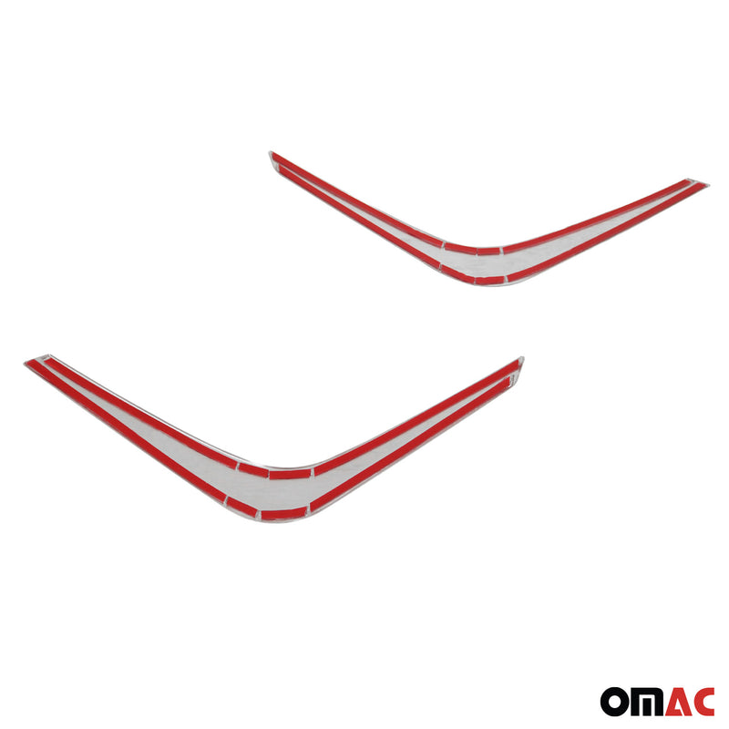 Nebelscheinwerfer Rahmen Umrandung für Nissan Juke 2021-2025 Edelstahl Silber 2x