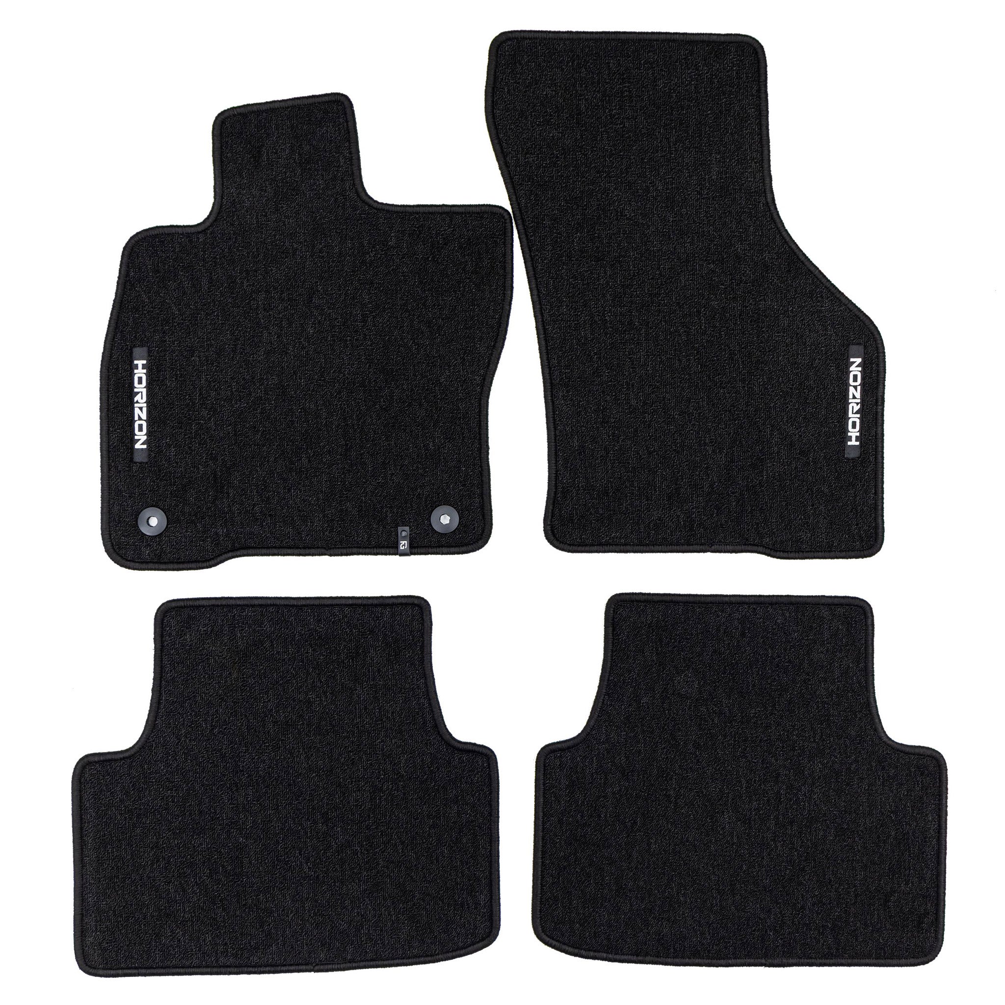 Velours Fußmatten für Cupra Formentor 2020-25 Autoteppich Automatten Schwarz 4x