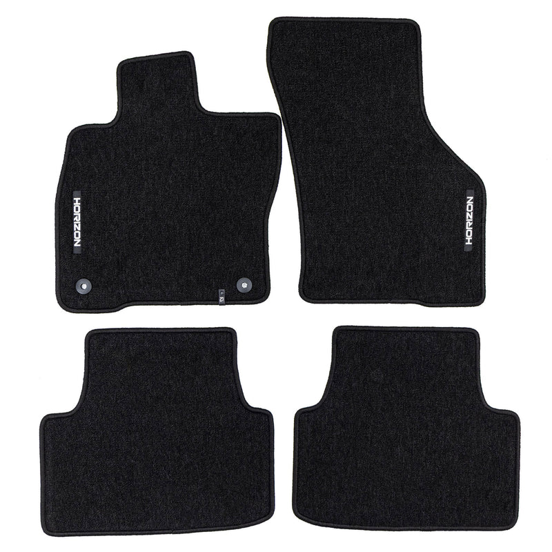 Velours Fußmatten für Cupra Formentor 2020-25 Autoteppich Automatten Schwarz 4x