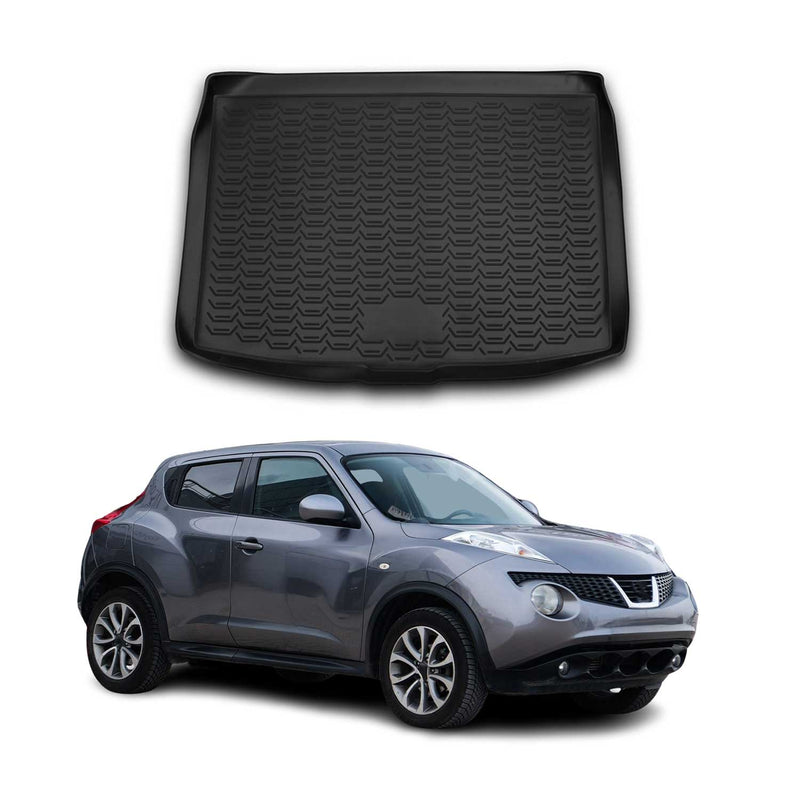 Kofferraummatte Kofferraumwanne für Nissan Juke 2014-2019 Gummi TPE Schwarz