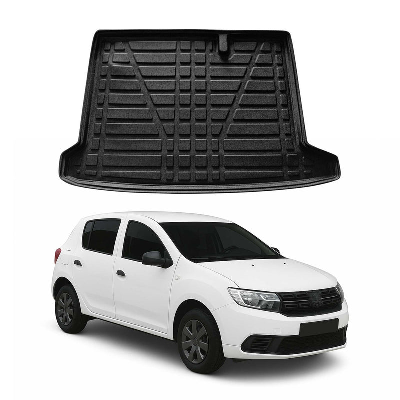 Kofferraumwanne Laderaumwanne für Dacia Sandero 2012-2020 Gummi TPE Schwarz