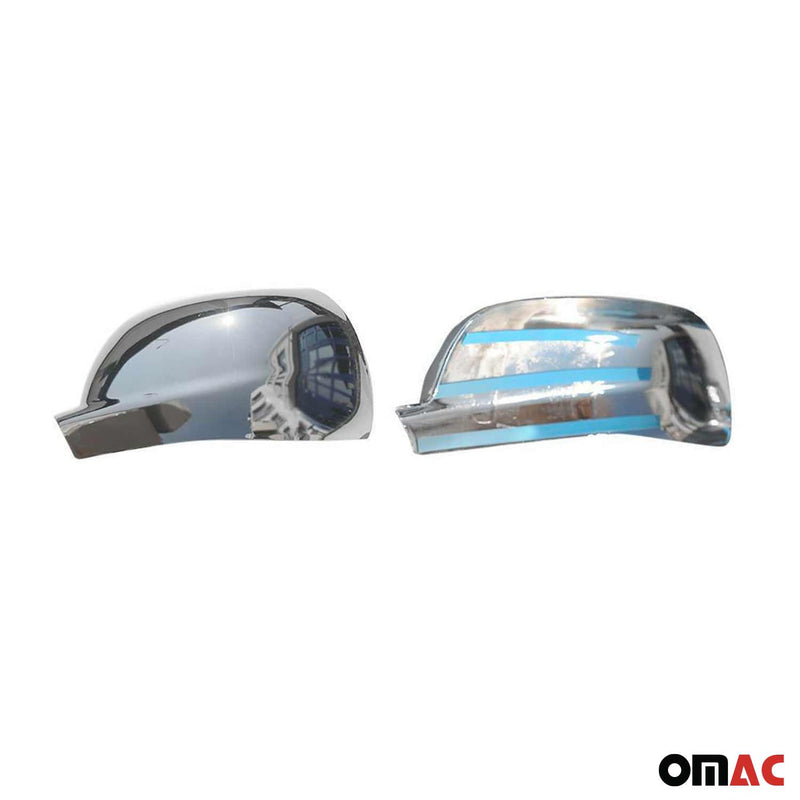 Spiegelkappen Spiegelabdeckung für Seat Arosa 1997-2004 Chrom ABS Silber 2tlg