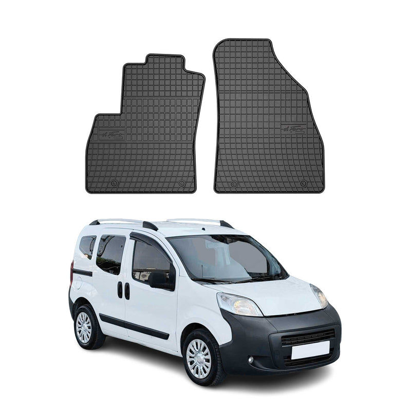 OMAC Gummi Fußmatten für Citroen Nemo 2 Persons 2007-2017 Automatten Schwarz 2x