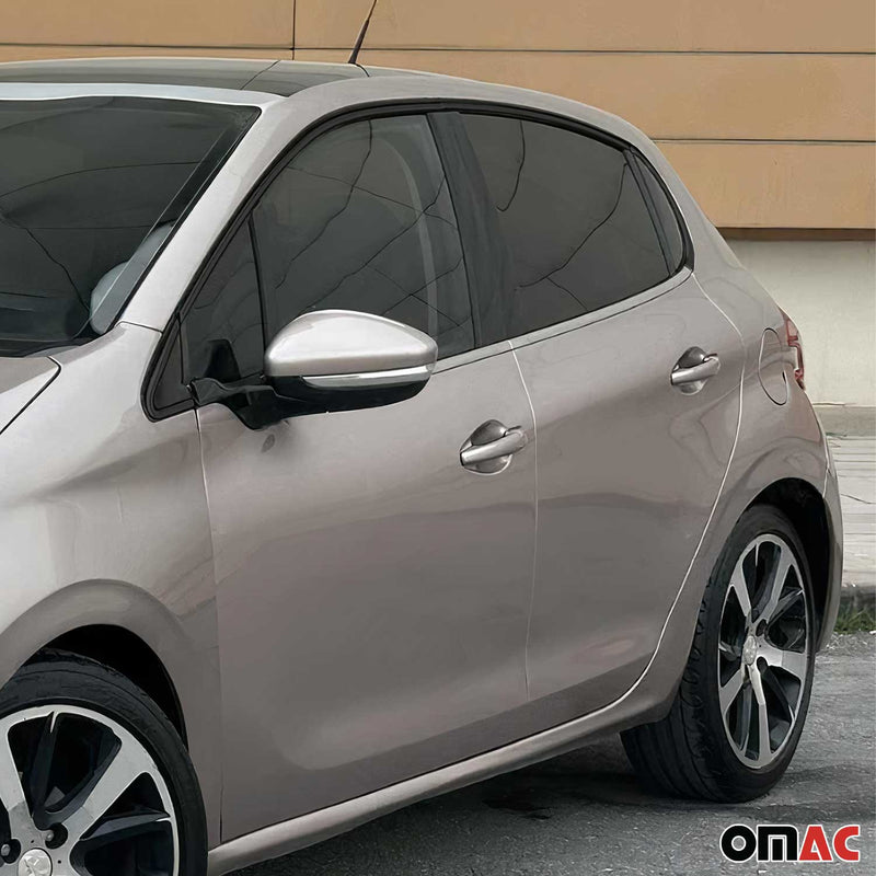 Fensterleisten Zierleisten für Peugeot 208 2012-2019 Edelstahl Chrom 4tlg