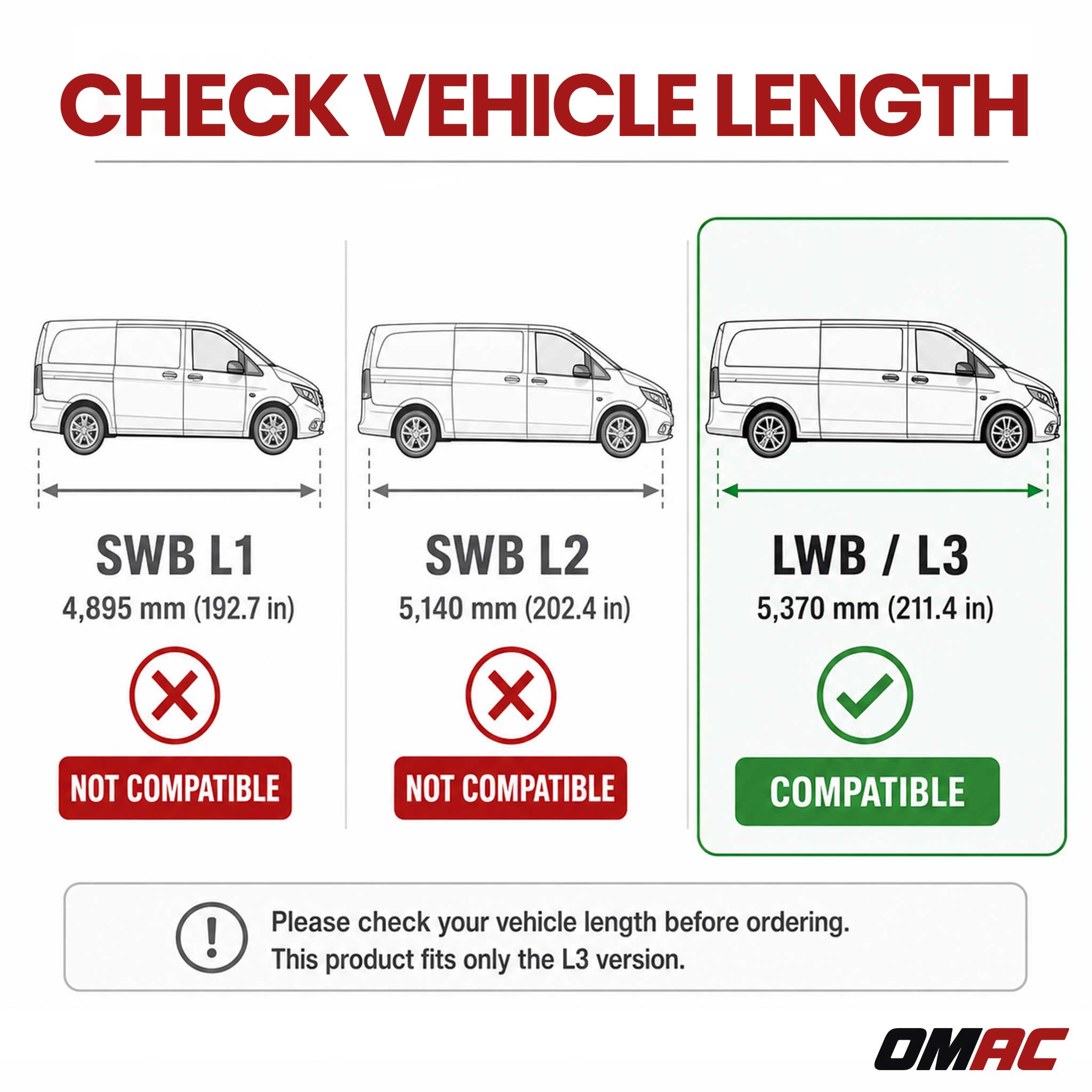 Dachreling für Mercedes Vito W447 2014-2026 L3 Extra Langer Aluminium Schwarz 2x