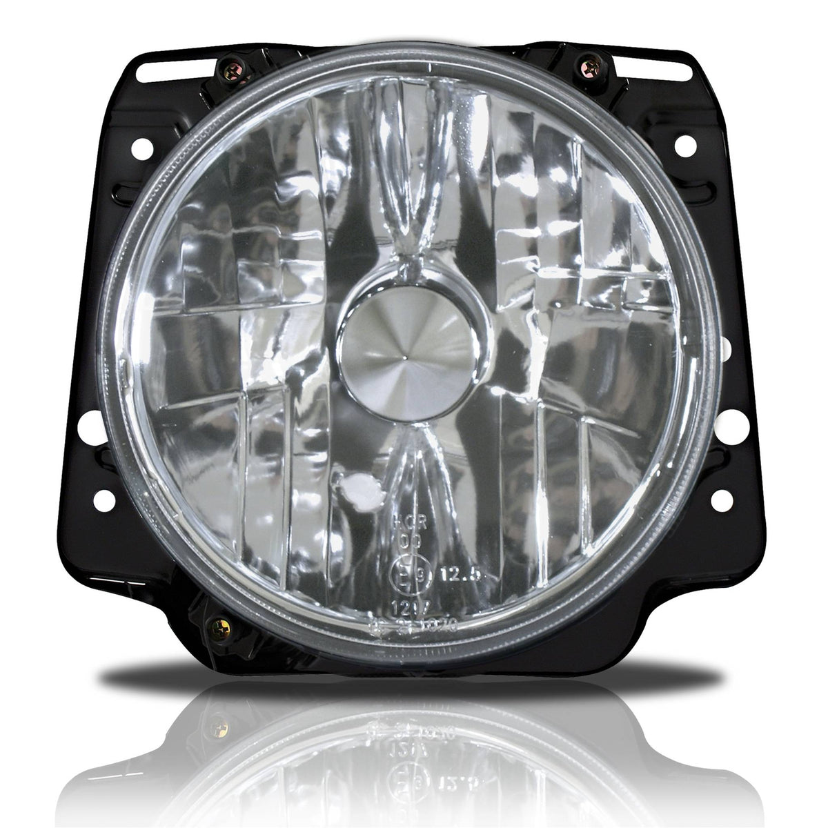 JOM Frontscheinwerfer H4 für VW Golf 2 Klarglas Chrom