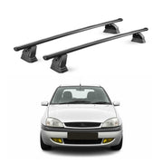 Stahl Dachträger für Ford Focus II Schrägheck Kombi 2005-2010 TÜV 2tlg Schwarz