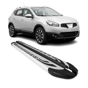 Trittbretter Seitenschweller Seitenbretter für Nissan Qashqai J10 2006-2014 Alu