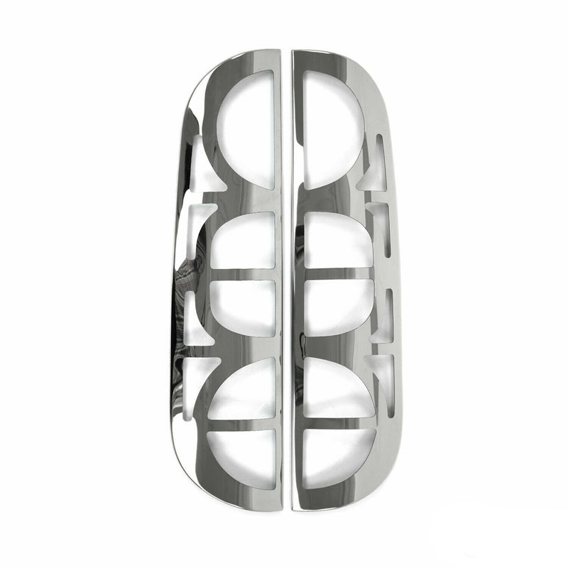 Rücklicht Leisten Heckleuchte für Fiat Doblo 2006-2010 L+R Edelstahl Silber 2tlg