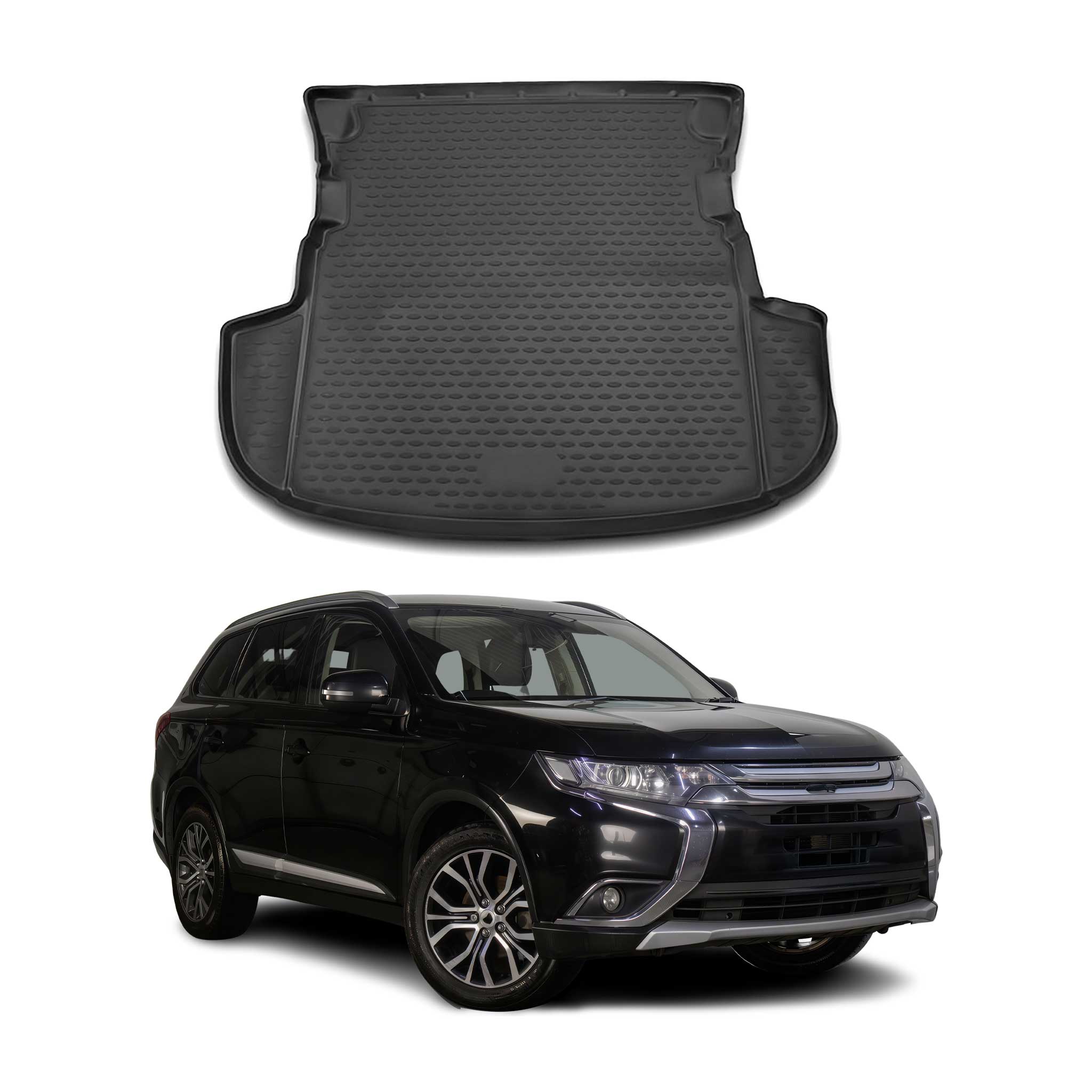 Kofferraummatte Kofferraumwanne für Mitsubishi Outlander 2012-2021 Gummi TPE