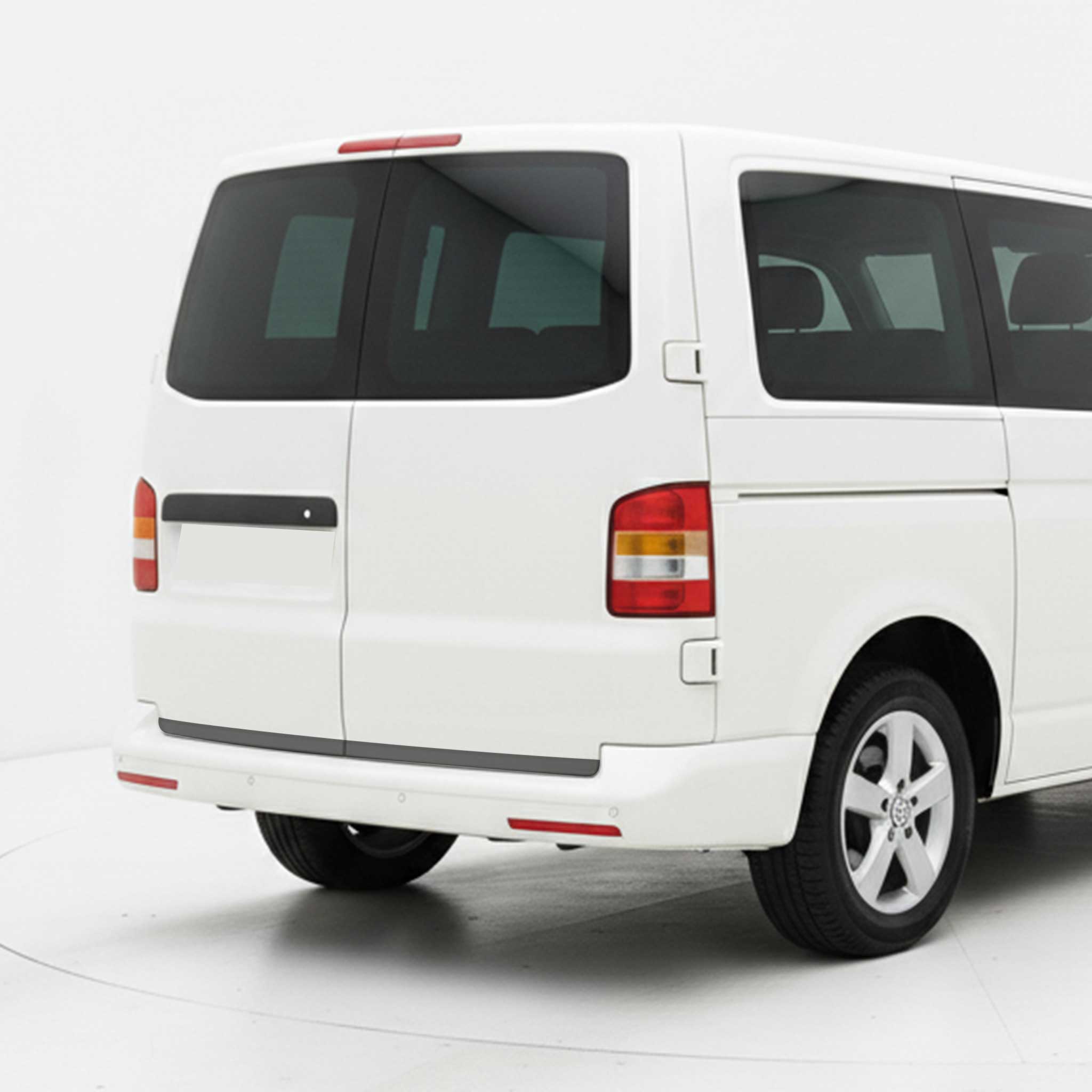 Kofferraumleiste Heckleiste für VW Caravelle T5 2003-2015 Edelstahl Dunkel 2tlg