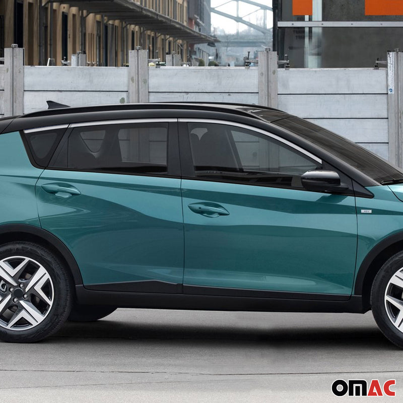 Fensterleisten Zierleisten für Hyundai Bayon 2021-2025 Edelstahl Chrom 6tlg