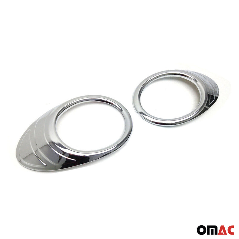 Nebelscheinwerfer Rahmen Umrandung für Peugeot Partner 2008-2012 Chrom ABS 2x