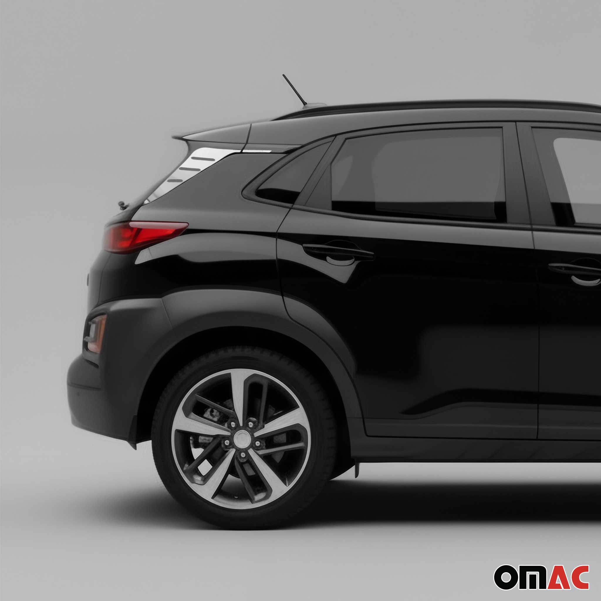 Spoiler Leiste Kofferraum Leiste für Hyundai Kona 2017-2020 Edelstahl Chrom 4x