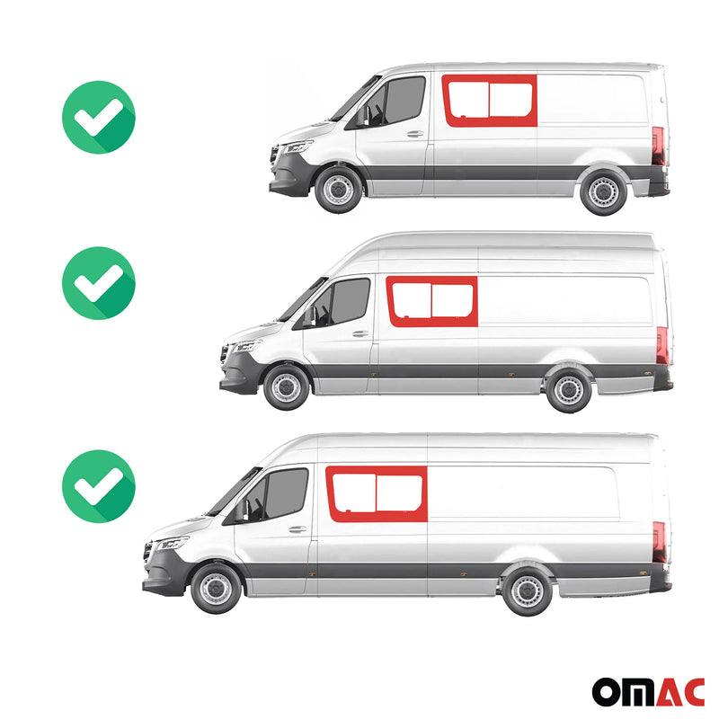 Schiebefenster für Mercedes Sprinter W906 2006-2018 Links Vorne Fenster L2 L3 L4