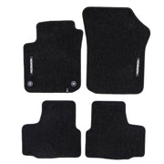 Velours Fußmatten für Seat Mii 2011-2019 Autoteppich Automatten Schwarz 4 tlg