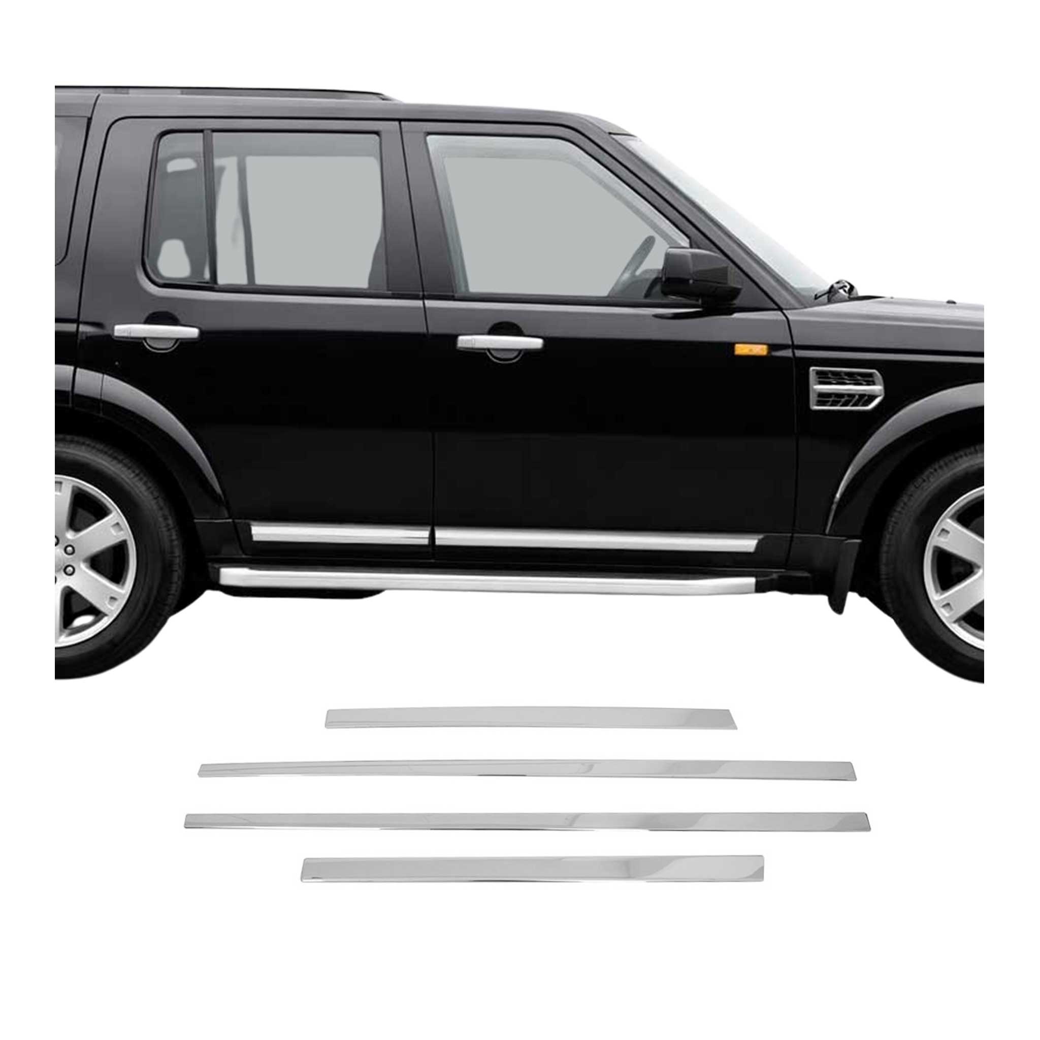 Seitentürleiste für Land Rover Discovery LR3 LR4 2004-2016 Edelstahl 4tlg