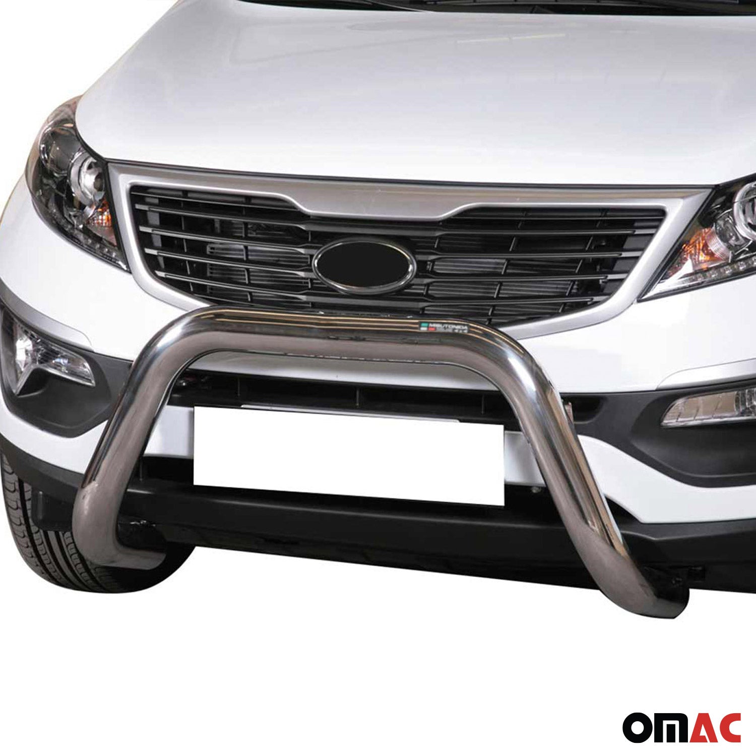 Frontbügel Frontschutzbügel für Kia Sportage 2010-2015 ø76mm Stahl Silber Schutz