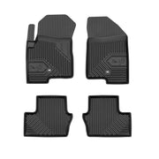 Fußmatten Gummimatten No.77 für Jeep Compass I 2006-2016 TPE Schwarz 4 teile
