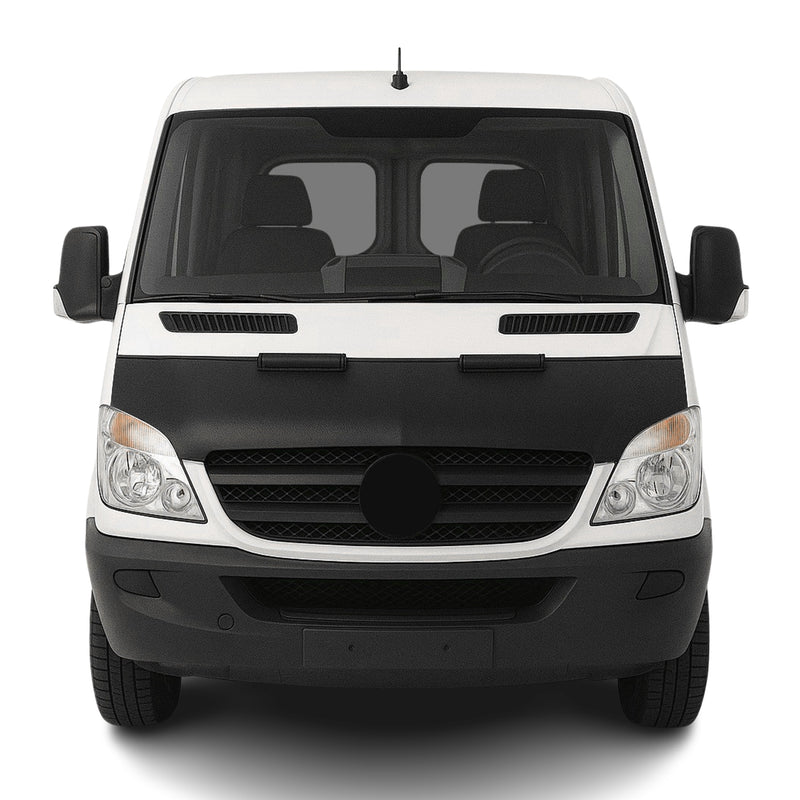 Haubenbra Steinschlagschutz für Mercedes Sprinter W906 2006-2013 Schwarz Halb