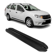 Trittbretter Seitenschweller für Dacia Logan 2013-2020 Aluminium Schwarz 2tlg