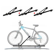 Fahrradträger Dachfahrradträger bis 17kg Aluminium Schwarz Fahrradhalter 3tlg