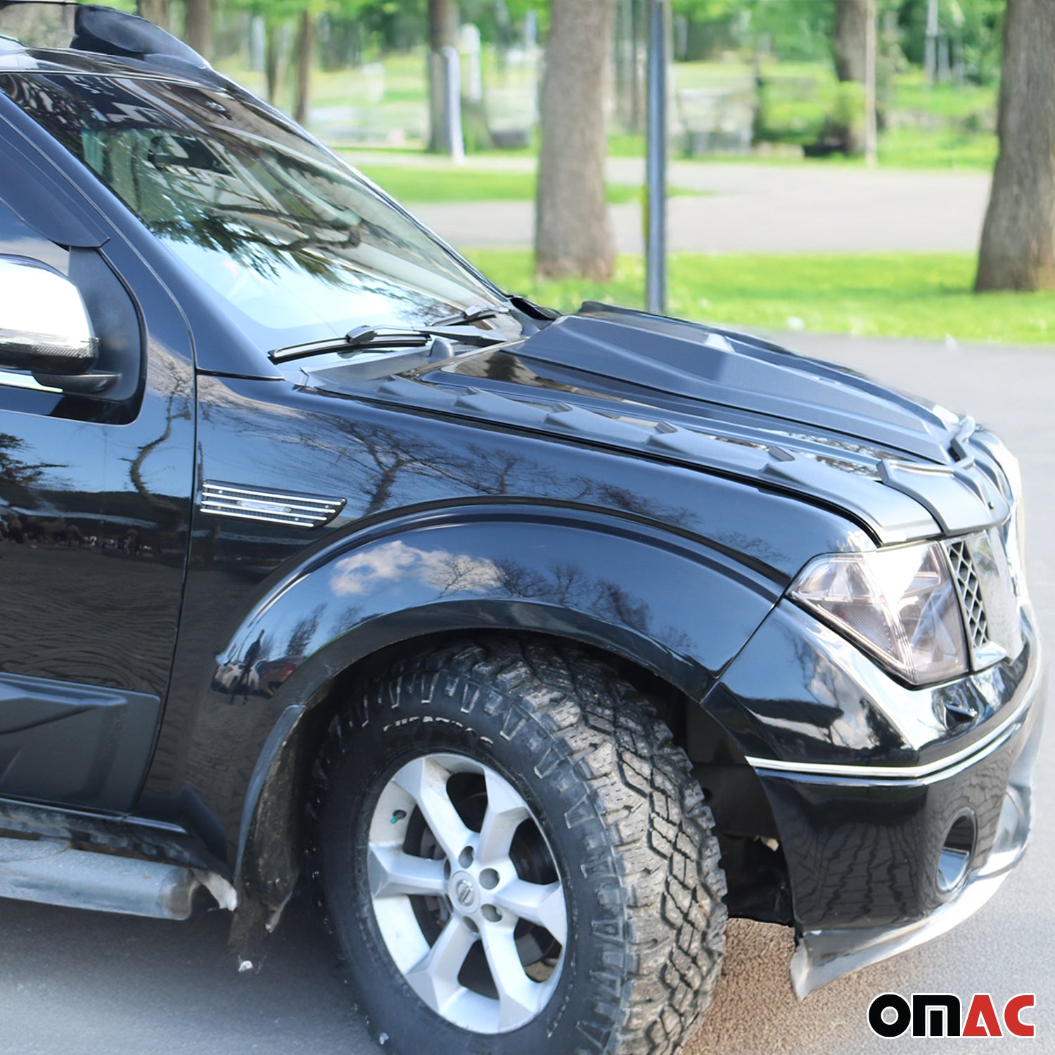 Motorhaube Deflektor Insekten Steinschlagschutz für Mitsubishi L200 2005-2015 3x