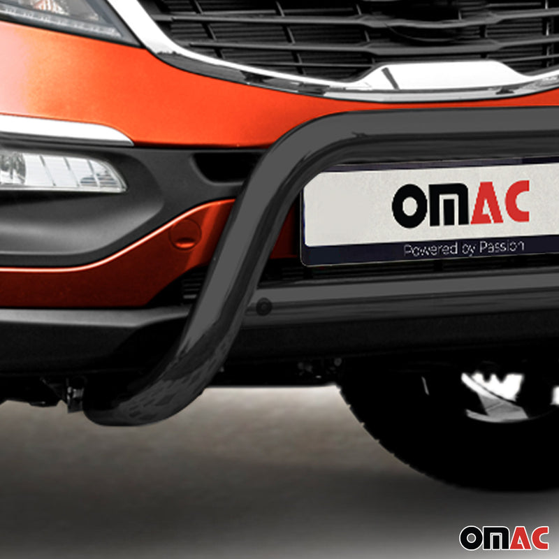 Front protection bar for Kia Sportage 2010-2015 with ABE steel black