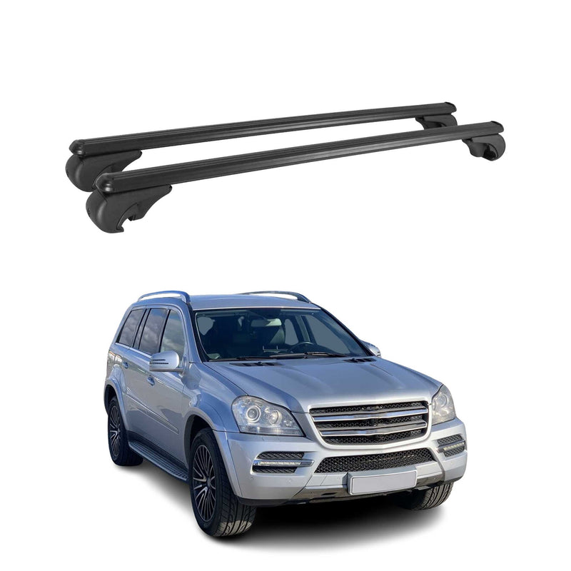 Dachträger für Mercedes GL X164 2006-2012 Gepäckträger Grundträger Alu Schwarz
