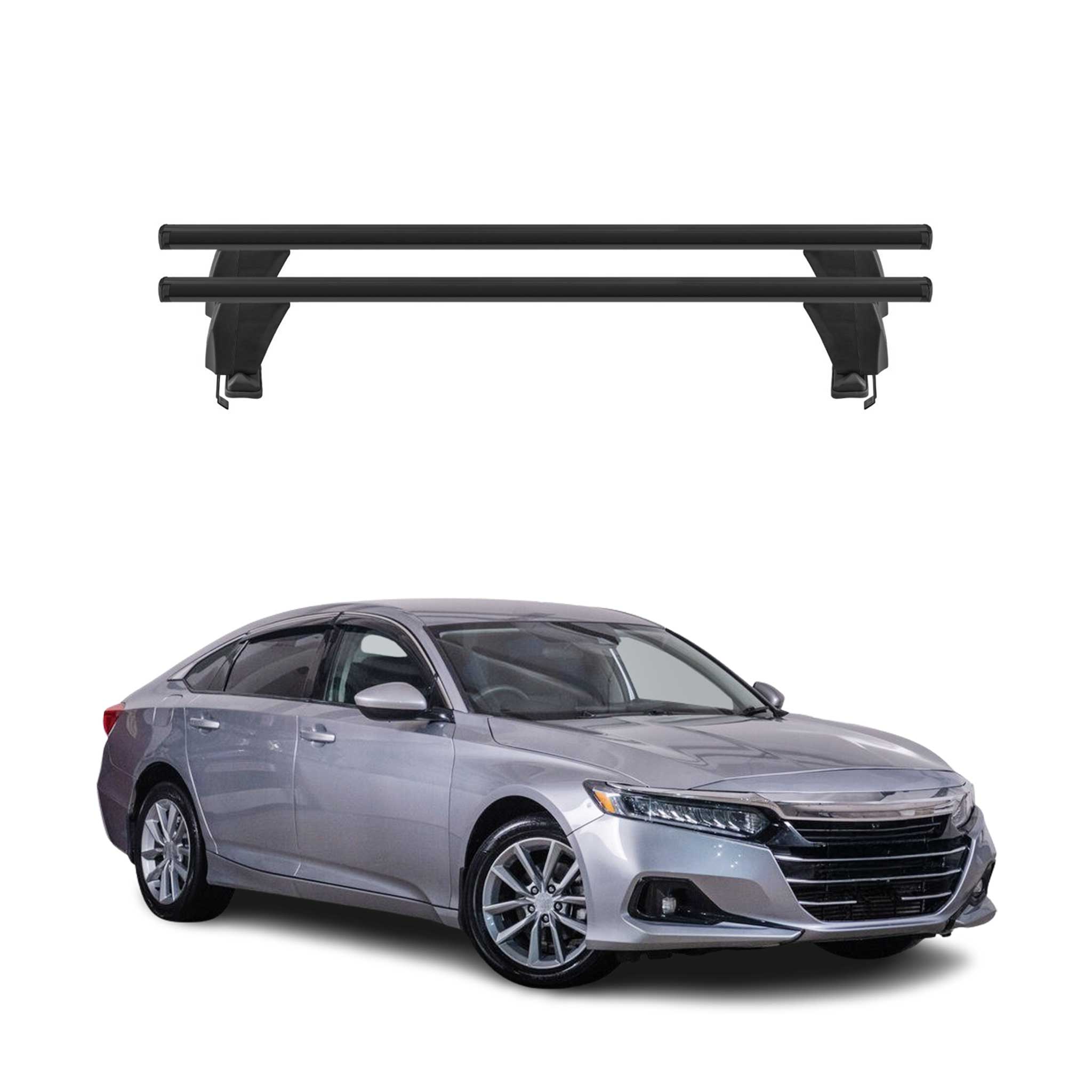 Menabo Dachträger Grundtäger für Honda Accord Limo 2019-2022 50kg Alu Schwarz 2x
