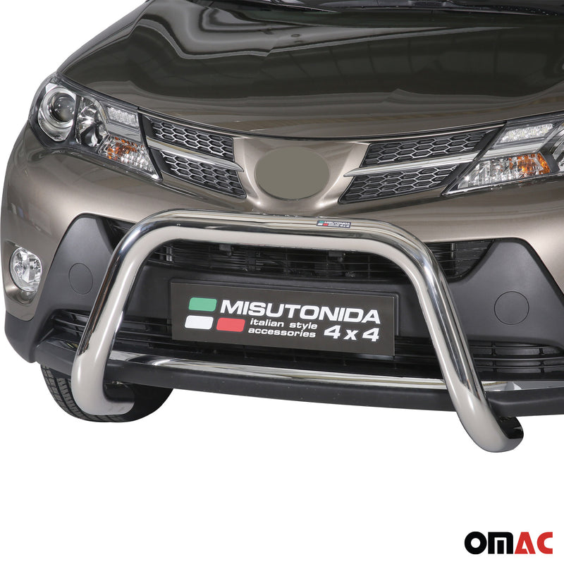 Frontbügel Frontschutzbügel für Toyota RAV4 XA40 2013-2015 ø76mm Stahl Silber