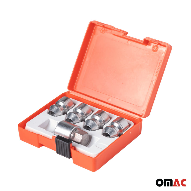 Radschloss Radschrauben Satz für Nissan Juke bis 2019 Silber 4tlg M12X1.25