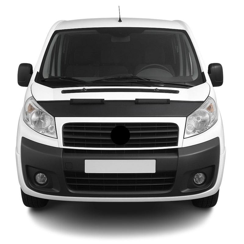 Haubenbra Steinschlagschutz Bonnet Bra für Fiat Scudo 2012-2016 Schwarz Halb