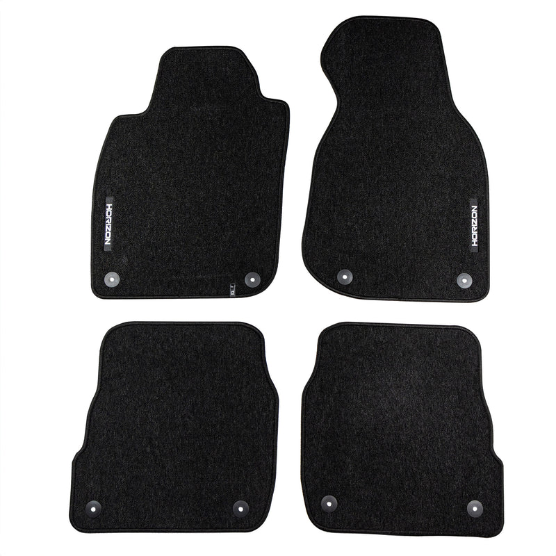 Velours Fußmatten für Audi A6 C5 1997-2004 Autoteppich Automatten Schwarz 4 tlg