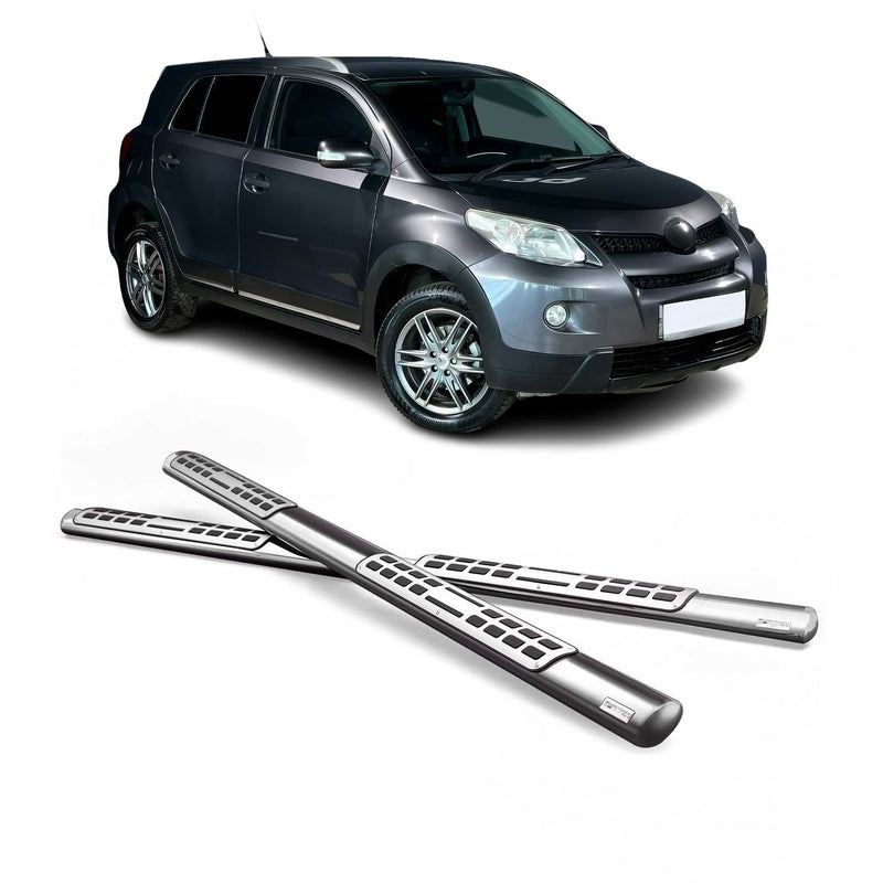 Edelstahl Seitenschweller Schwellerrohre für Toyota Urban Cruiser 2008-2016 Grau