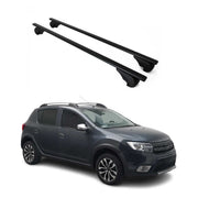 Dachträger Grundtäger für Dacia Sandero Stepway 2012-2020 75kg Metall Schwarz 2x